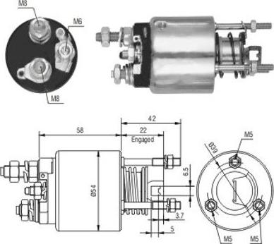 Wilmink Group WG1748283 - Тягове реле, стартер autocars.com.ua