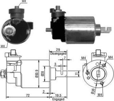 Wilmink Group WG1748284 - Тягове реле, стартер autocars.com.ua