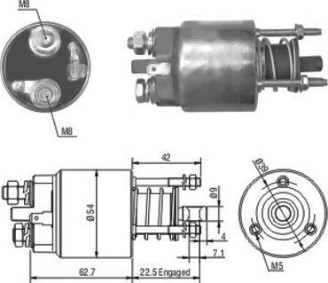 Wilmink Group WG1748286 - Тягове реле, стартер autocars.com.ua