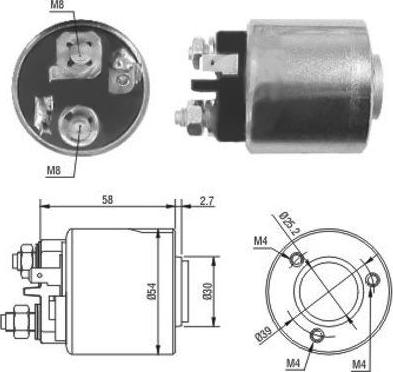 Wilmink Group WG1748288 - Тягове реле, стартер autocars.com.ua