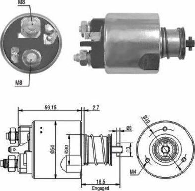 Wilmink Group WG1748292 - Тягове реле, стартер autocars.com.ua