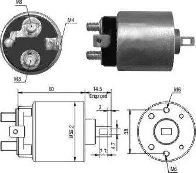 Wilmink Group WG1748297 - Тягове реле, стартер autocars.com.ua