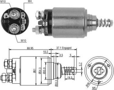 Wilmink Group WG1748321 - Тягове реле, стартер autocars.com.ua