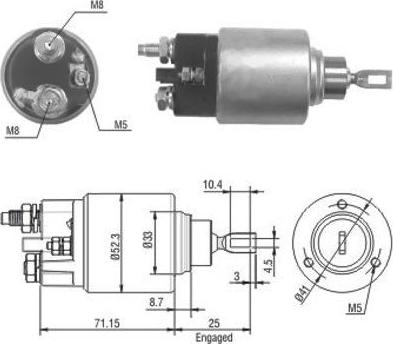 Wilmink Group WG1748358 - Тягове реле, стартер autocars.com.ua