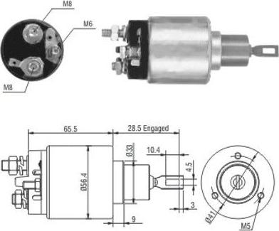 Wilmink Group WG1748369 - Тягове реле, стартер autocars.com.ua