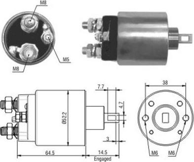 Wilmink Group WG1748371 - Тягове реле, стартер autocars.com.ua