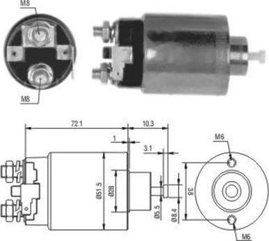 Wilmink Group WG1748384 - Тяговое реле, стартер autodnr.net