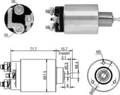 Wilmink Group WG1748387 - Тяговое реле, стартер autodnr.net