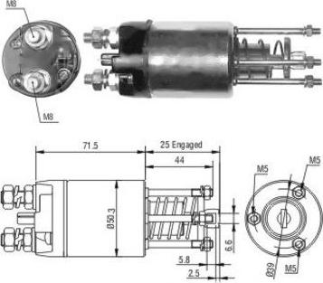 Wilmink Group WG1748393 - Тягове реле, стартер autocars.com.ua