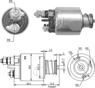 Wilmink Group WG1776340 - Тягове реле, стартер autocars.com.ua