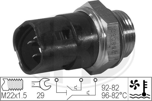 Wilmink Group WG1777055 - Термовимикач, вентилятор радіатора / кондиціонера autocars.com.ua