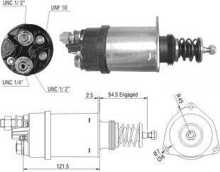 Wilmink Group WG1821404 - Тягове реле, стартер autocars.com.ua