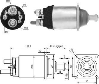 Wilmink Group WG1821416 - Тягове реле, стартер autocars.com.ua