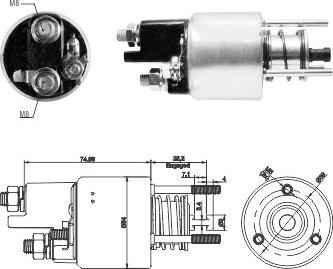 Wilmink Group WG1821436 - Тягове реле, стартер autocars.com.ua