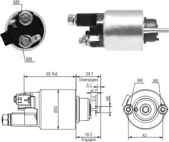 Wilmink Group WG1821446 - Тягове реле, стартер autocars.com.ua