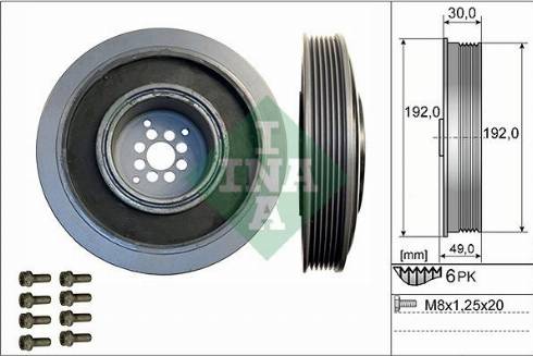 Wilmink Group WG1903374 - Ремінний шків, колінчастий вал autocars.com.ua