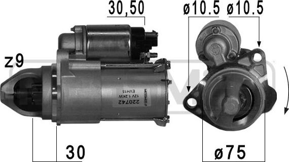 Wilmink Group WG2013306 - Стартер autocars.com.ua