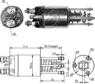 Wilmink Group WG2017979 - Тяговое реле, стартер autodnr.net