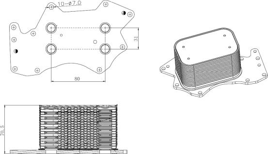 Wilmink Group WG2158876 - Масляний радіатор, рухове масло autocars.com.ua