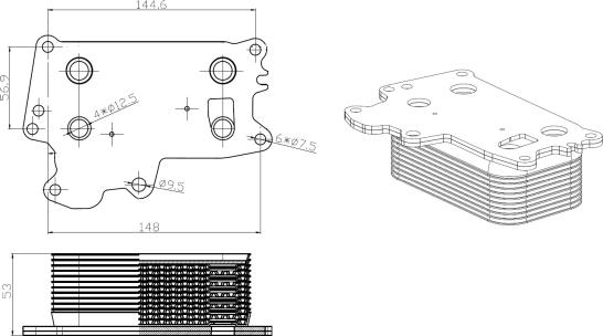 Wilmink Group WG2158899 - Масляний радіатор, рухове масло autocars.com.ua