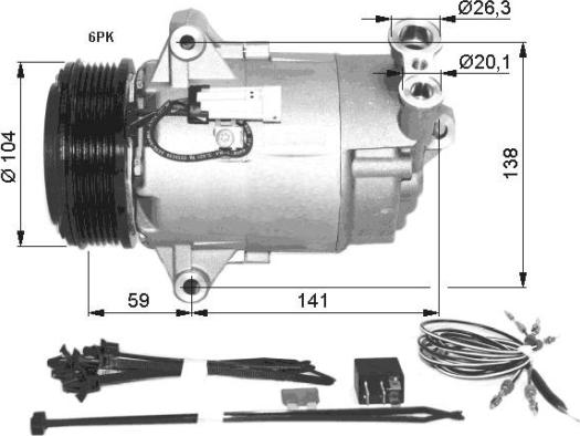 Wilmink Group WG2159330 - Компресор, кондиціонер autocars.com.ua