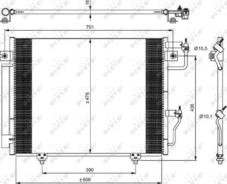 Wilmink Group WG2160505 - Конденсатор, кондиціонер autocars.com.ua