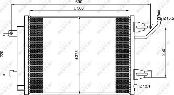 Wilmink Group WG2160528 - Конденсатор, кондиціонер autocars.com.ua