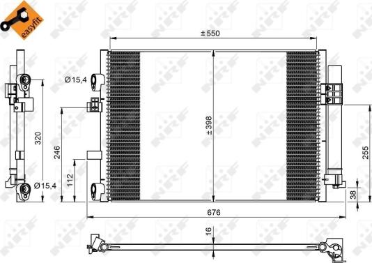 Wilmink Group WG2160556 - Конденсатор, кондиціонер autocars.com.ua