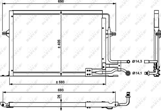 Wilmink Group WG2160771 - Конденсатор, кондиціонер autocars.com.ua