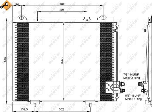 Wilmink Group WG2160797 - Конденсатор, кондиціонер autocars.com.ua