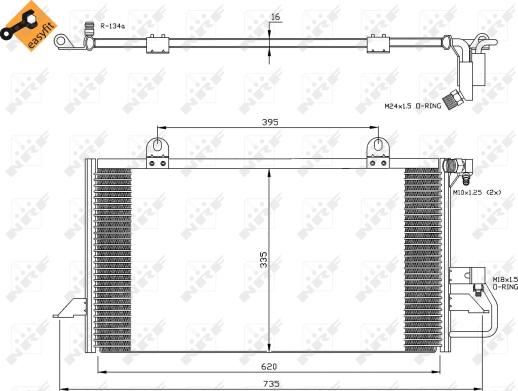 Wilmink Group WG2160804 - Конденсатор, кондиціонер autocars.com.ua