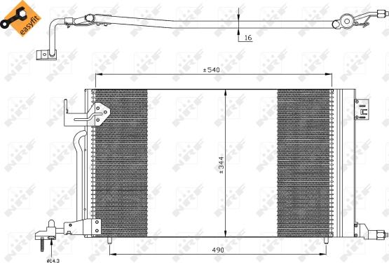 Wilmink Group WG2160833 - Конденсатор, кондиціонер autocars.com.ua