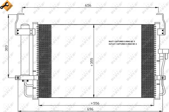 Wilmink Group WG2160916 - Конденсатор, кондиціонер autocars.com.ua