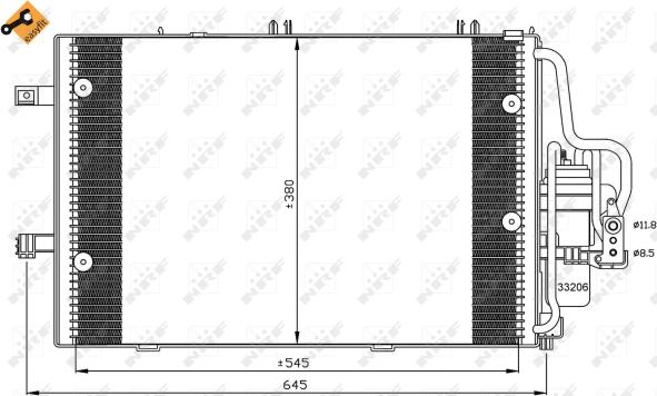 Wilmink Group WG2160959 - Конденсатор, кондиціонер autocars.com.ua