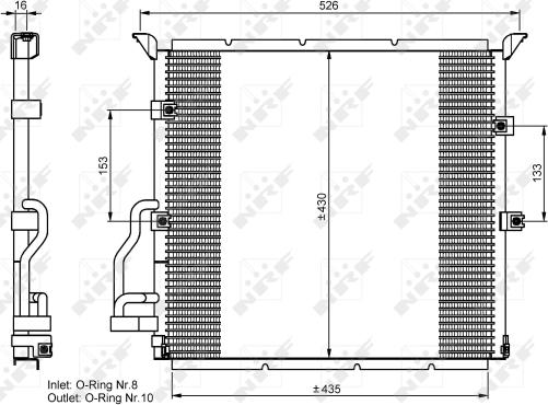 Wilmink Group WG2161005 - Конденсатор, кондиціонер autocars.com.ua