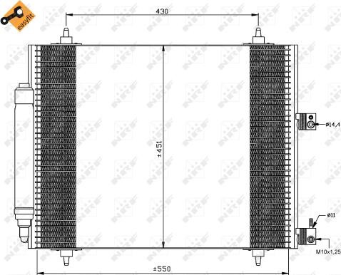 Wilmink Group WG2161066 - Конденсатор, кондиціонер autocars.com.ua