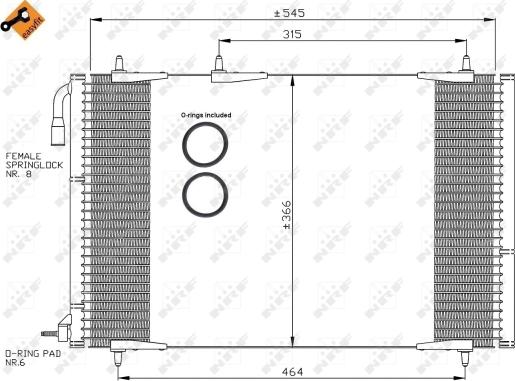 Wilmink Group WG2161123 - Конденсатор, кондиціонер autocars.com.ua