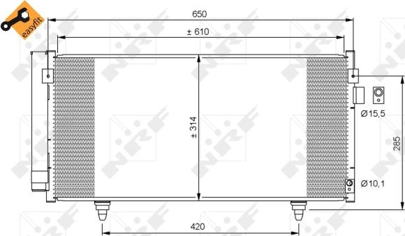 Wilmink Group WG2161141 - Конденсатор, кондиціонер autocars.com.ua