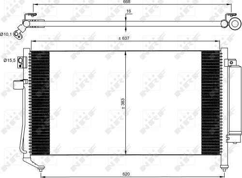 Wilmink Group WG2161154 - Конденсатор, кондиціонер autocars.com.ua