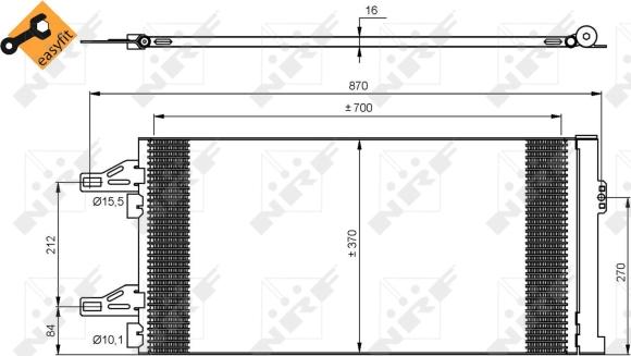 Wilmink Group WG2161178 - Конденсатор, кондиціонер autocars.com.ua