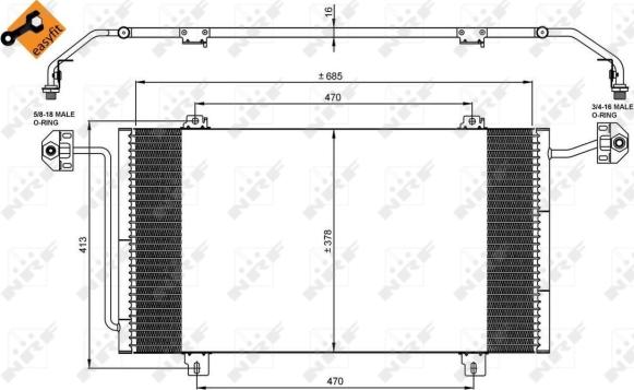 Wilmink Group WG2161189 - Конденсатор, кондиціонер autocars.com.ua