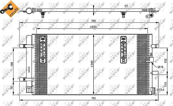 Wilmink Group WG2161195 - Конденсатор, кондиціонер autocars.com.ua