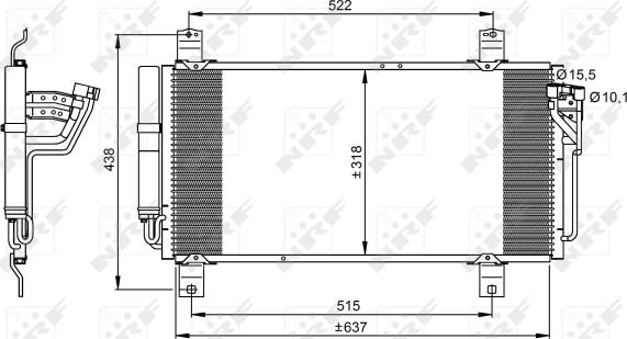 Wilmink Group WG2161223 - Конденсатор, кондиціонер autocars.com.ua