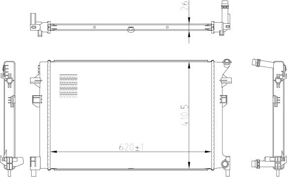 Wilmink Group WG2161894 - Радіатор, охолодження двигуна autocars.com.ua