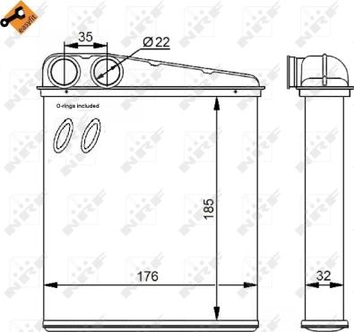 Wilmink Group WG2162029 - Теплообмінник, опалення салону autocars.com.ua