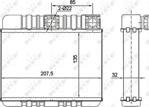 Wilmink Group WG2162035 - Теплообмінник, опалення салону autocars.com.ua