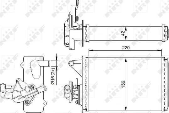 Wilmink Group WG2162039 - Теплообмінник, опалення салону autocars.com.ua