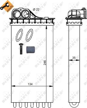 Wilmink Group WG2162088 - Теплообмінник, опалення салону autocars.com.ua