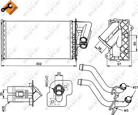 Wilmink Group WG2162222 - Теплообмінник, опалення салону autocars.com.ua