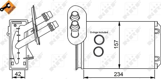 Wilmink Group WG2162230 - Теплообмінник, опалення салону autocars.com.ua